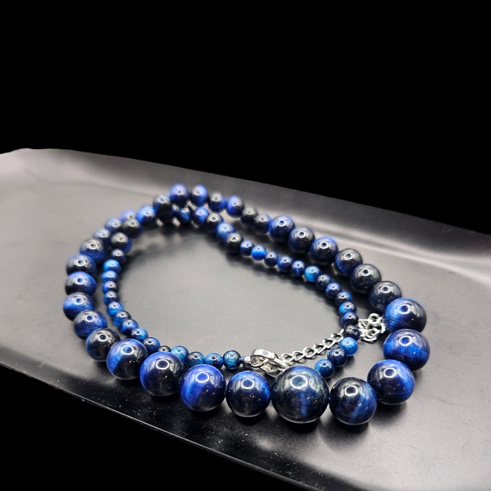 Blue Tigers Eye Necklace